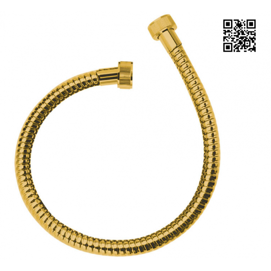 Wąż ARNO podłączeniowy 70 cm stalowy złoty Laveo